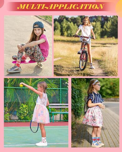 16 Pairs Socks for Kid Girl Crew Cotton Pink Socks with Stripes Heart Casual Athletic 6-10 Soft Christmas Sock in Saudi Arabia