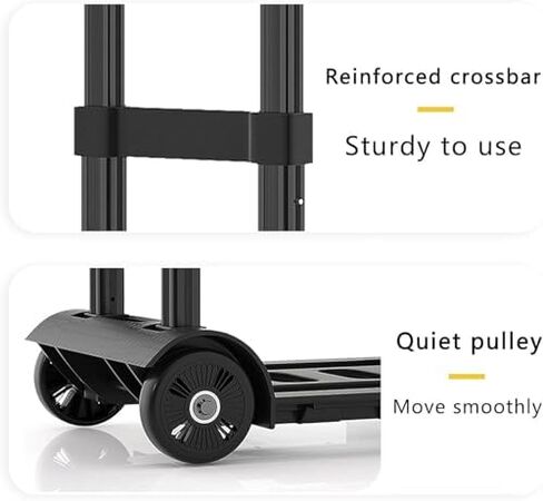 Heavy Duty Folding Flatbed Trolley - Versatile Mobile Utility Cart for Easy Transport & Storage, Durable Purple Moving Dolly for Household & Industrial Use in Saudi Arabia