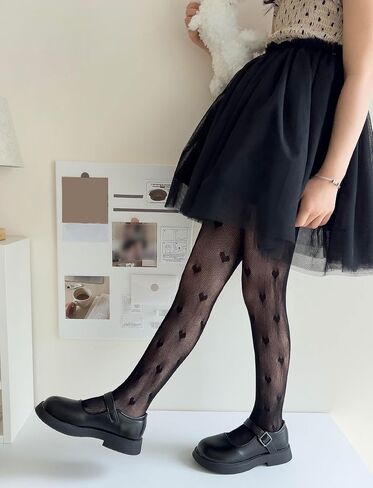 Happy Cherry Girls Lace Tights Fishnet Stockings Kids High Waist Mesh Tights Hollow Out Pantyhose Leggings in Saudi Arabia