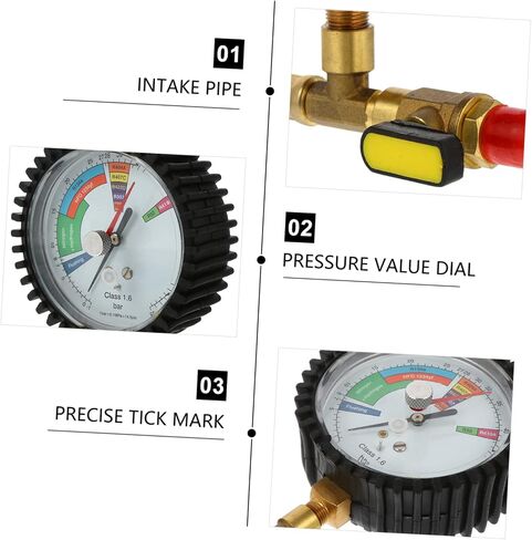 Pressure Gauge for Air Conditioning Accurate Refrigeration Tester for Vehicle and Home Use Display Durable Design for Pressure Testing in Saudi Arabia