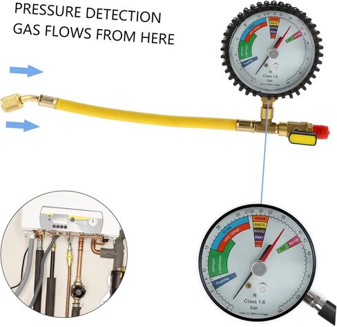 Pressure Gauge for Air Conditioning Accurate Refrigeration Tester for Vehicle and Home Use Display Durable Design for Pressure Testing in Saudi Arabia