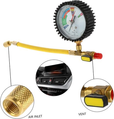 Pressure Gauge for Air Conditioning Accurate Refrigeration Tester for Vehicle and Home Use Display Durable Design for Pressure Testing in Saudi Arabia