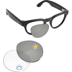 Replacement Sunglass Lenses Compatible with Ray-Ban RW4009 Photochromic Clear Optics for Meta Headliner Frames 50mm in Kuwait