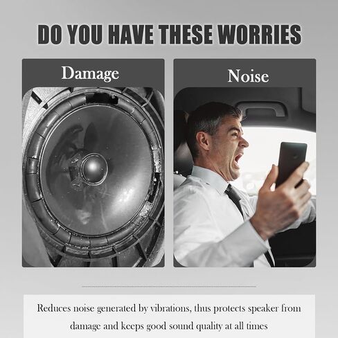 2PCS 6.5 Speaker Baffle,Foldable Silicone Speaker Baffles 6.5 Inch for Protecting Speakers from Elements,Water Resistant Speakers Baffles Kit for Car Audio Systems Car Accessories in Saudi Arabia