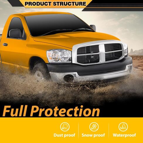 Hood Insulation Pad 1/2" Heat Blanket with Clips Compatible with Dodge Ram 2500 3500 2002 2003 2004 2005 2006 2007 2008 2009, Black in Saudi Arabia