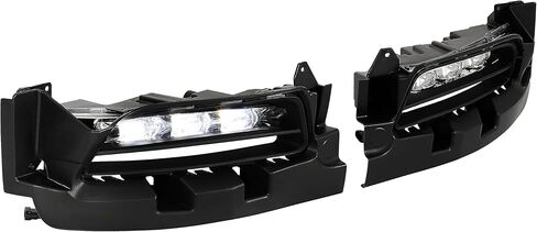 HECASA Pair LED Fog Light Assembly Compatible with 2015-2022 Dodge Charger/Charger SXT Front Bumper Fog Lamps w/Switch & Harness Driver Passenger Side Clear Lens (Plastic) in Saudi Arabia