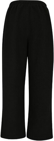 Women Fuzzy Pants Comfy Winter Warm Fleece Pj Bottoms Plush Wide Leg Lounge Trousers Pajama Pants Fluffy Sweatpants in Saudi Arabia