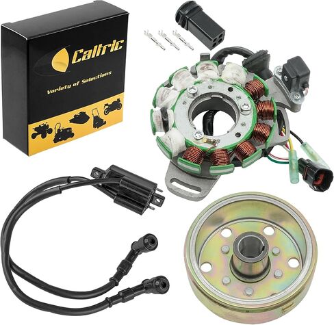 Caltric Stator & Flywheel Rotor Compatible With Yamaha Banshee 350 Yfz350 1995-2006 & Ignition Coil in Saudi Arabia