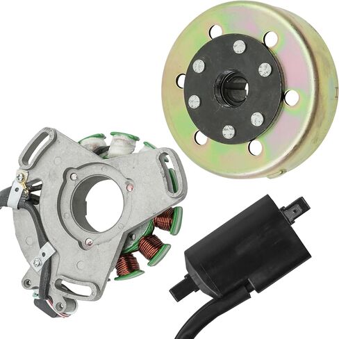 Caltric Stator & Flywheel Rotor Compatible With Yamaha Banshee 350 Yfz350 1995-2006 & Ignition Coil in Saudi Arabia