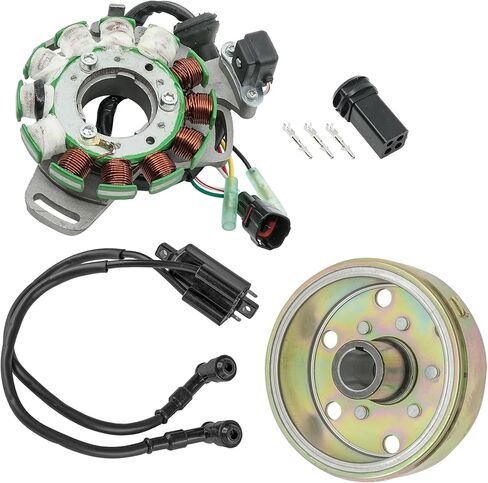 Caltric Stator & Flywheel Rotor Compatible With Yamaha Banshee 350 Yfz350 1995-2006 & Ignition Coil in Saudi Arabia