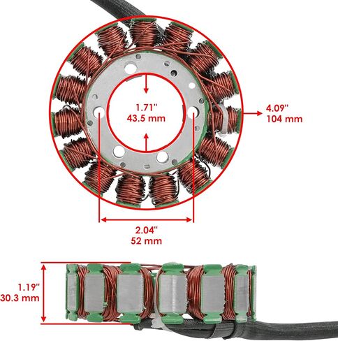 Caltric Stator and Gasket Compatible With Yamaha Grizzly 700 Yfm700Fg 4Wd Fi Eps 2007-2015 in Saudi Arabia