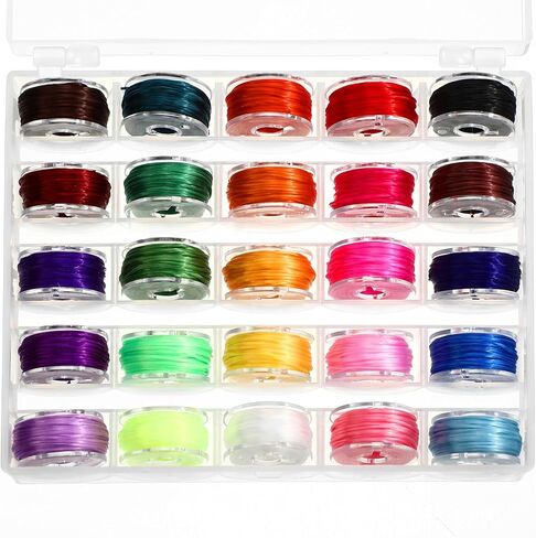 10 Rolls 0.8mm 1000 Yard Flat Stretchy Bracelet Strings with Organizing Cases Crystal Elastic Strings Bead Thread Cord for Jewelry Making Beading and Necklaces, Multicolor in Saudi Arabia