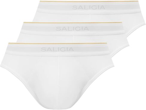 SALIGIA Men’s Modal Briefs 3-Pack – Sexy, Tag-Free & Ultra Soft Underwear with No Fly Pouch, Breathable Comfort in Kuwait