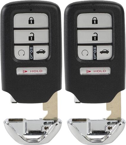 2 Pack 5 buttons Remote Control Car Key Fob 2014-2017 Fit for Honda Civic 1.5L,2014-2015 Fit for Honda Civic 1.8L KR5V2X,72147TBAA11,72147TBAA12 in Saudi Arabia