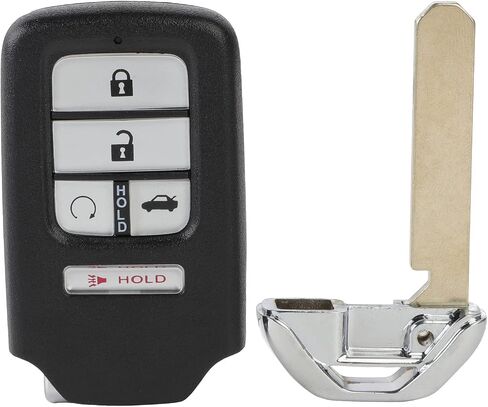 2 Pack 5 buttons Remote Control Car Key Fob 2014-2017 Fit for Honda Civic 1.5L,2014-2015 Fit for Honda Civic 1.8L KR5V2X,72147TBAA11,72147TBAA12 in Saudi Arabia