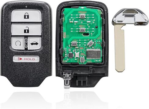 2 Pack 5 buttons Remote Control Car Key Fob 2014-2017 Fit for Honda Civic 1.5L,2014-2015 Fit for Honda Civic 1.8L KR5V2X,72147TBAA11,72147TBAA12 in Saudi Arabia