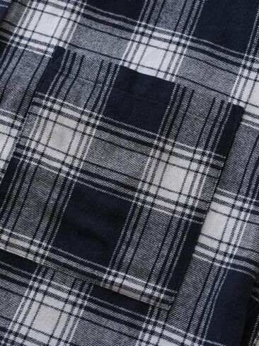 Latuza Women's Flannel Housecoat Button Down Duster Robe in Saudi Arabia