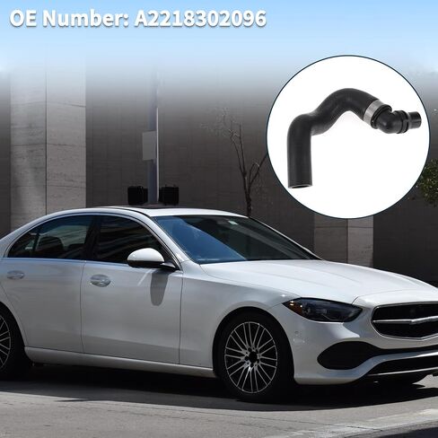 Radiator Coolant Hose for Mercedes-Benz S550 2007-2011 CL550 2007-2010 Good Sealing No.A2218302096 Engine Water Cooling Pipe Cooling Pipe Black 1 Pc in Saudi Arabia