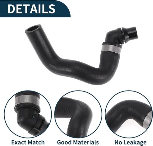 Radiator Coolant Hose for Mercedes-Benz S550 2007-2011 CL550 2007-2010 Good Sealing No.A2218302096 Engine Water Cooling Pipe Cooling Pipe Black 1 Pc in Saudi Arabia