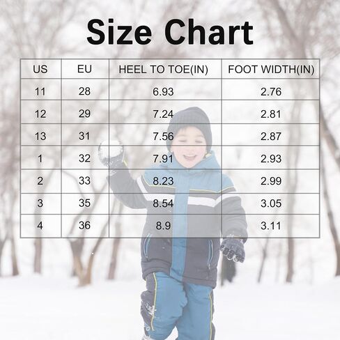 Festooning Boys Winter Snow Boots مقاومة للماء - أحذية دافئة مضادة للانزلاق in Kuwait