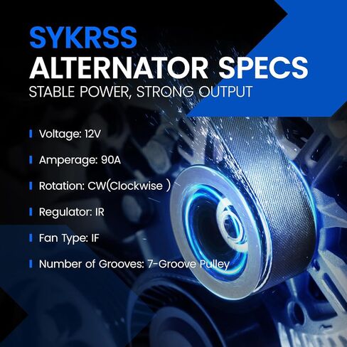 11471 Alternator Compatible with Kia Soul 2010 2011 1.6L L4, 12V 90Amp Replace# 37300-2B101 373002-B400 2655447 2608339 373002B101 in Saudi Arabia