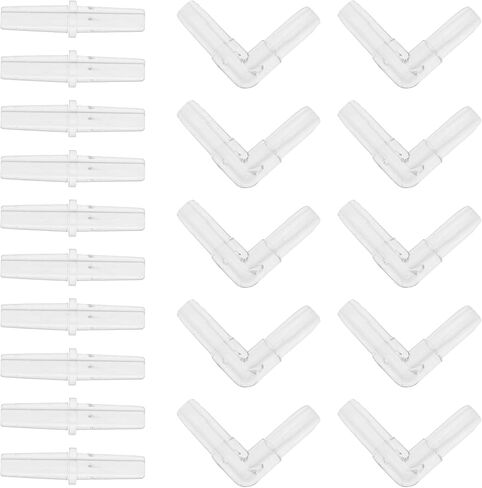 Plastic Hose Barb Fittings, 3/16" Stright Barb Connector L Shaped 2 Way Barb Fitting Plastic Clear, 1 Set in Saudi Arabia