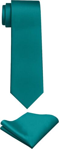 trilece Ties for Men - Mens Solid Color Formal Necktie and Pocket Square Sets in Saudi Arabia