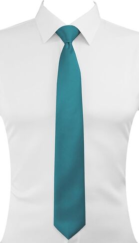 trilece Ties for Men - Mens Solid Color Formal Necktie and Pocket Square Sets in Saudi Arabia