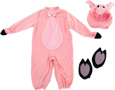Spooktacular Creations Halloween Baby Pig Costume, Pink Pig Costume Toddler for Kids Infant Halloween Animal Dress Up Party in Saudi Arabia