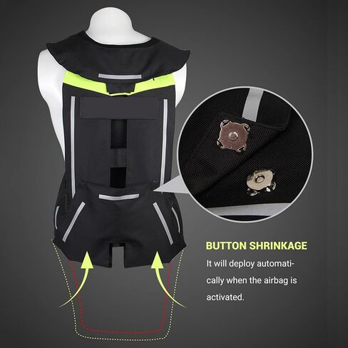 Men/Women Motorcycle Airbag Vest Motocross Air-Bag Riding Jacket Adjustable Size, Airbag Vest For Elderly in Saudi Arabia