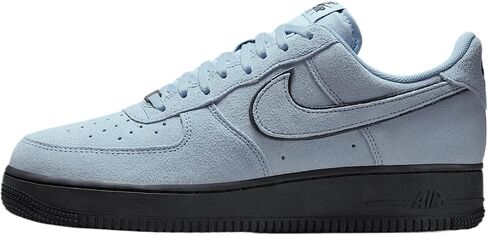 Nike Air Force 1 '07 LV8 Men's Shoes (HQ1966-400, Light Armory Blue/Black/Light Blue) in Saudi Arabia