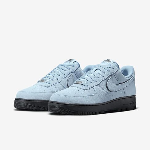 Nike Air Force 1 '07 LV8 Men's Shoes (HQ1966-400, Light Armory Blue/Black/Light Blue) in Saudi Arabia
