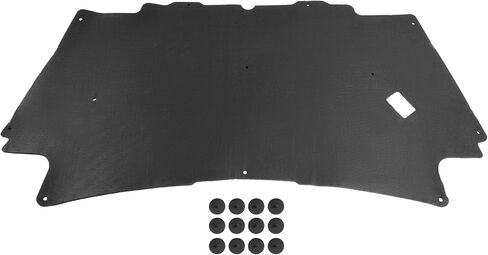 Under Hood Insulation Compatible with 2002-2008 Dodge Ram 1500 Gas Only Not Diesel Hood Insulation Pad Heat Blanket Replacement with Clips in Saudi Arabia
