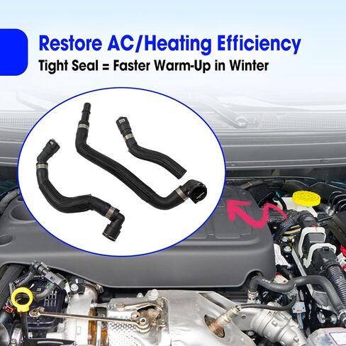 3 PCS HVAC HUTER HOSE KIT استبدل 68199254AB 68199254AA in Kuwait