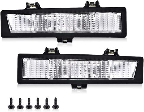 G-Plus إشارة الإشارة مصابيح وقوف السيارات متوافقة مع Chevy Monte Carlo SS 1983-1988 /FIT CHEVY MONTE CARLO 81-86 (NOT LS 86-88) CLEAR LENS DRIVER & PACKENG SIDE 919025 919026 261303TA0A 261353TA0A in Saudi Arabia