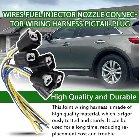 6 Pcs Wires Fuel Injector Nozzle Connector Wiring Harness Pigtail Plug Compatible With Nissan Xterra 2.4L 3.3L 2002-2004 Nissan Frontier 3.3L 1999-2004 Replace for 16600-38Y10 16600-5S701 in Saudi Arabia