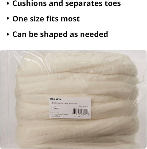 McKesson Lambs Wool for Toes, Soft and Gentle, 1 lbs, 1 Count in Saudi Arabia