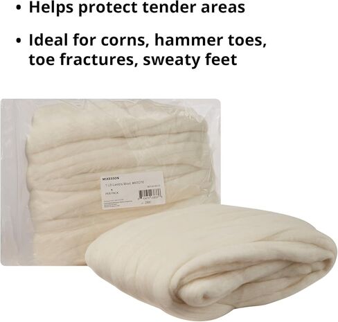 McKesson Lambs Wool for Toes, Soft and Gentle, 1 lbs, 1 Count in Saudi Arabia