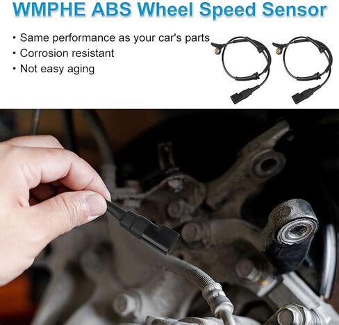 2 Pcs Front ABS Wheel Speed Sensors Compatible with Ford Transit Connect 2.0L L4 2010 2011 2012 2013, Left & Right abs Sensors, Replacement for 2T1Z2C204B, ALS1866 in Saudi Arabia
