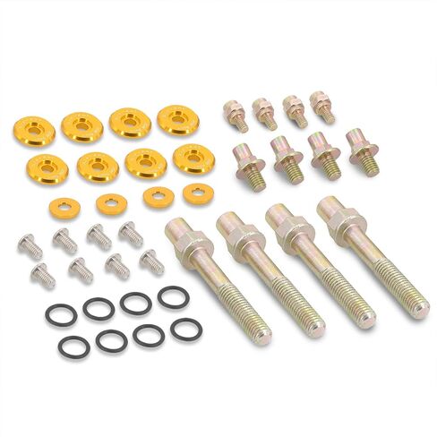 AJP Distributors JDM B-Series B16 B17 B18 B20 Low Profile Valve Cover Cup Washers Bolts Aluminum Engine Motor Kit Silver Compatible/Replacement For VTEC Civic Integra CRX Del Sol EF EG EK EM DC in Saudi Arabia