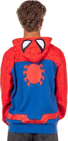 Marvel Spider-Man Hoodie Men's Cosplay Costume Zip Up Hooded Sweatshirt in Saudi Arabia