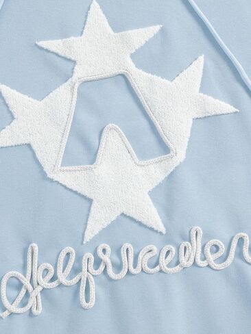 Aelfric Eden Y2k Hoodie Women Graphic Oversized Hoodies Star Embroidered Hoodied Sweatshirt Casual Vintage Pullover in Saudi Arabia