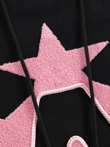 Aelfric Eden Y2K Hoodie Women Graphic Hightize Hoodies Star Exmbroided Hoodied Sweatshirt displover عرضية عتيقة عتيقة in Kuwait