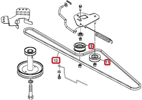New Idler Pulley Kit W/Transmission Drive Belt For John Deere LA140 LA145 LA150 in Saudi Arabia