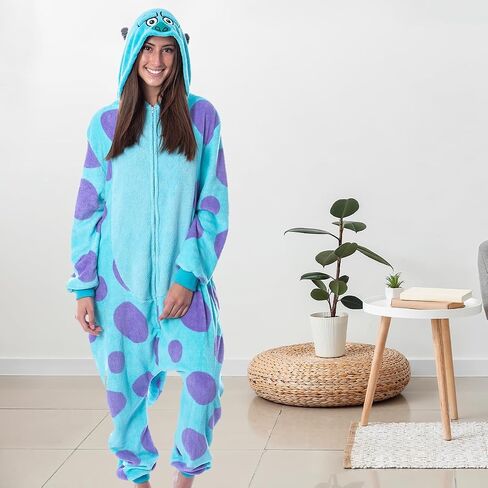 Disney Monsters Inc Adult Sulley Kigurumi Costume Union Suit Pajama for Men and Women in Saudi Arabia