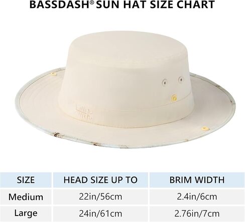 BASSDASH UPF 50+ Patterned Under Brim Foldable Lightweight Bucket Sun Hats for Fishing Hiking Safari Men Women FH18 in Saudi Arabia
