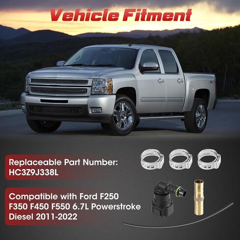 HC3Z9J338L DIESEL FUEL FUEL FILTER FILTER LINE LINE COMPLITION TILE FOR FORD F250 F350 F450 6.7L Powerstroke Diesel 2011-2022 in Saudi Arabia