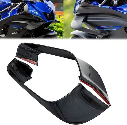 ل YZF-R7 YZFR7 2025 2021-2024 دراجة نارية الثابتة جناح المفسد الهوائي الزجاج الأمامي الجناح الجناح in Kuwait
