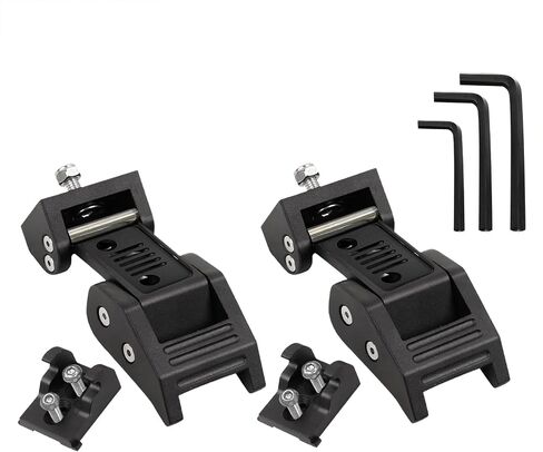 Aluminum Hood Latches Kit Designed for Jeep Wrangler JK/JKU 2007-2018, JL/JLU 2018-2025 & Jeep Gladiator 2020-2025, Easy Install, Anti-Rust, Heavy-Duty,Wrangler Accessories,BK-Face,1Pair in Kuwait