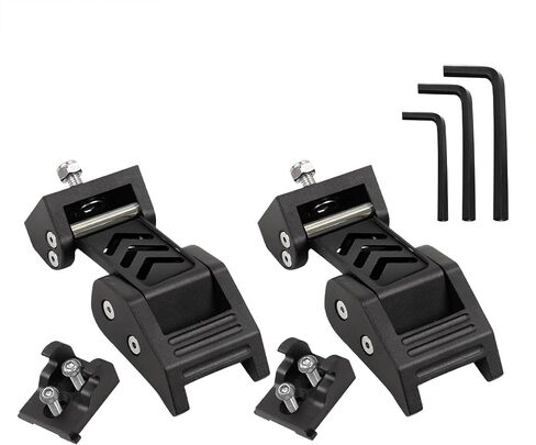 Aluminum Hood Latches Kit Designed for Jeep Wrangler JK/JKU 2007-2018, JL/JLU 2018-2025 & Jeep Gladiator 2020-2025, Easy Install, Anti-Rust, Heavy-Duty,Wrangler Accessories,BK-Face,1Pair in Kuwait